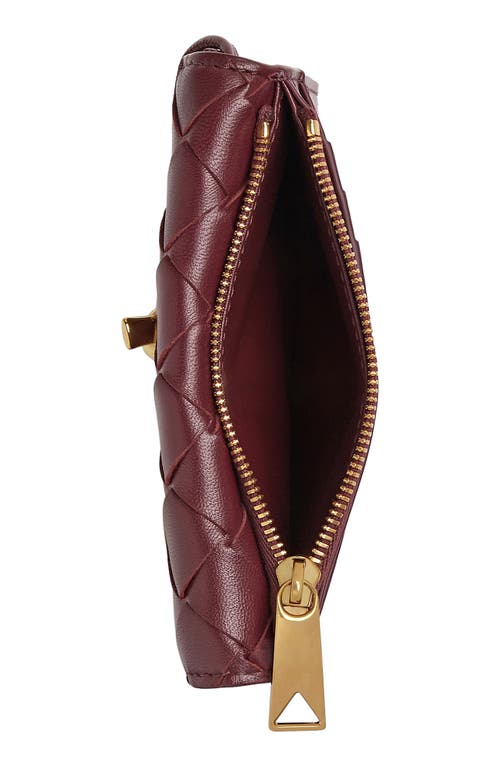 Bottega Veneta Andiamo Slip Intrecciato Leather Zip Card Case