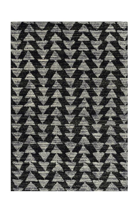 Aisha Moroccan Triangle Geometric Area Rug