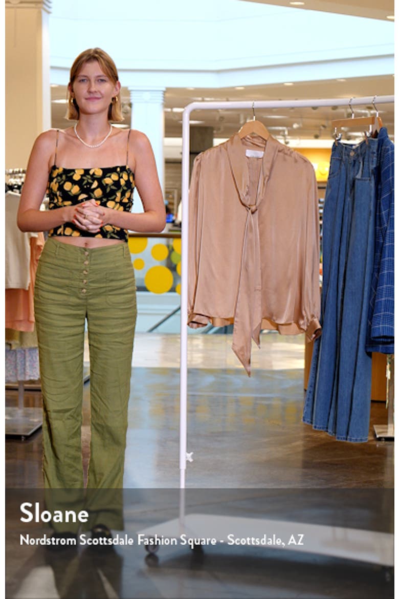Tie Neck Silk Blouse video