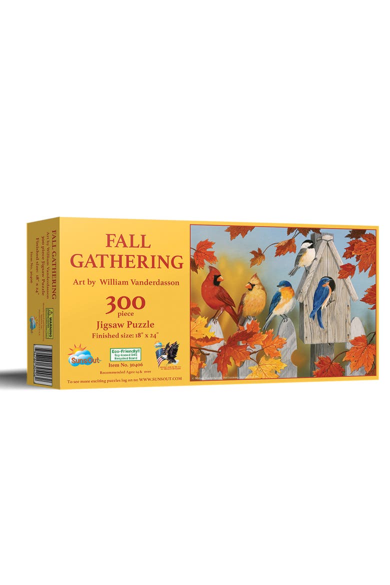 Fall Gathering 300 piece Jigsaw Puzzle for Adults, Main, color, Multicolor