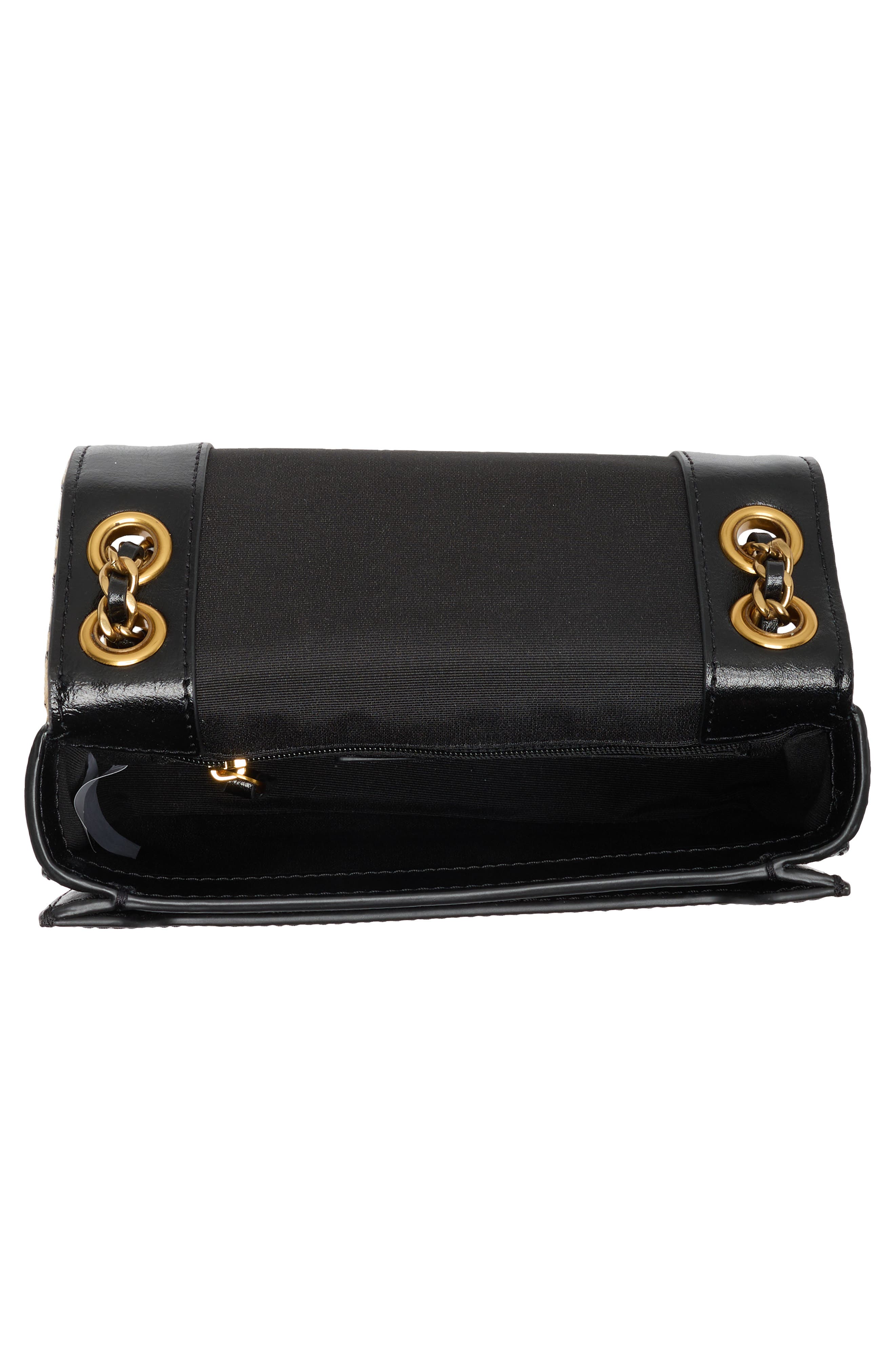 The Genuine Calf Hair & Leather Small Shoulder Bag, Alternate, color, BLACK MULTI