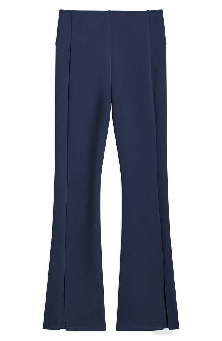 Theory Slit Flare Leg Pants, Alternate, color, Nocturne Navy
