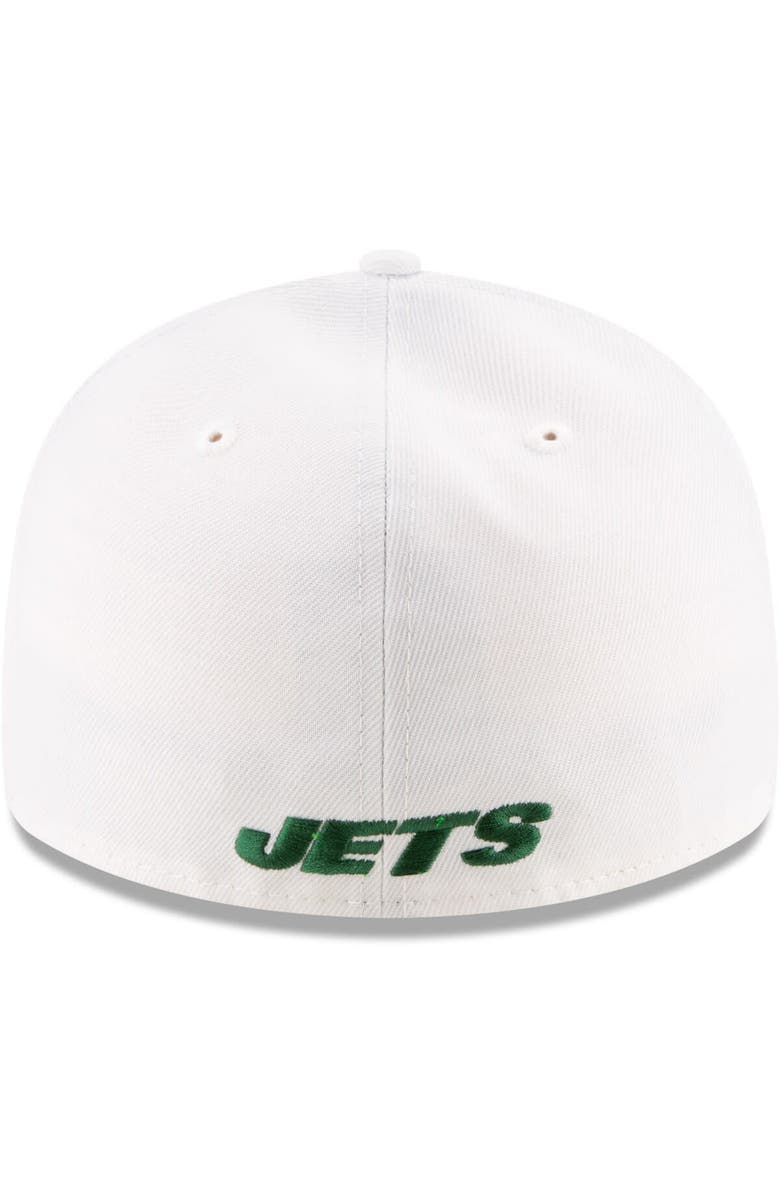 New Era Men's New Era White New York Jets Omaha Low Profile 59FIFTY Fitted Hat, Alternate, color, White