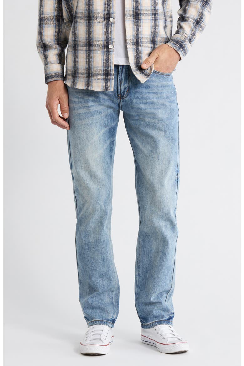 Stock Straight Leg Jeans, Main, color, NIRVANA WASH