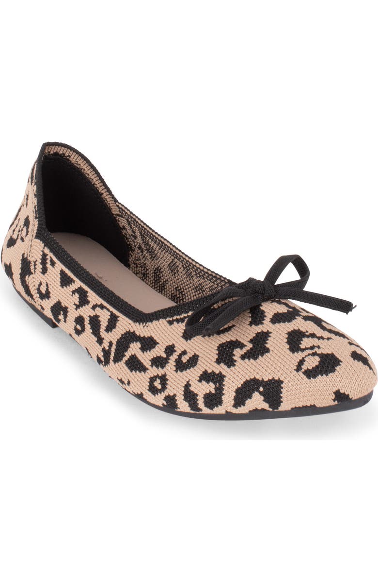 Tahari Tortuga Ballet Flat, Main, color, Cheetah
