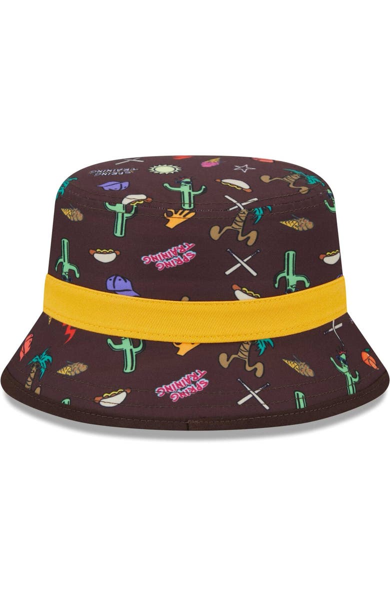 New Era Toddler New Era Brown San Diego Padres Spring Training Icon Bucket Hat, Alternate, color,