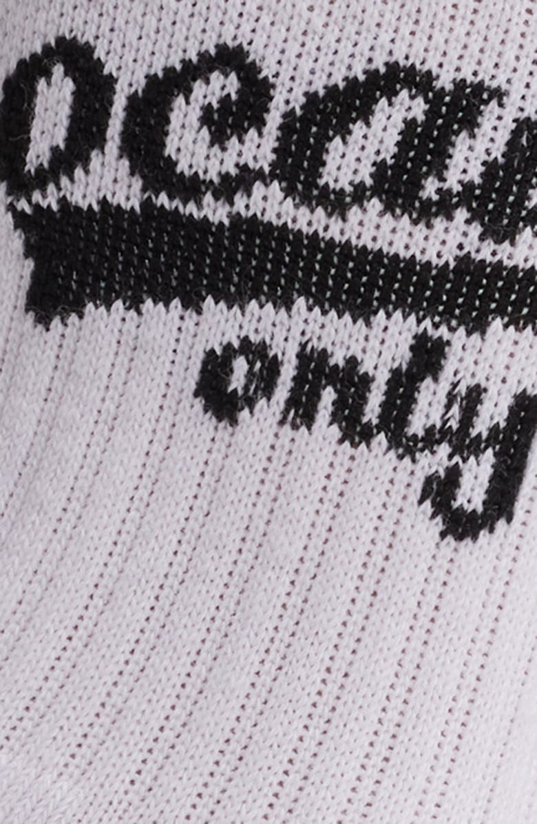 Friday Feelin’ Locals Only Crew Socks, Alternate, color, White