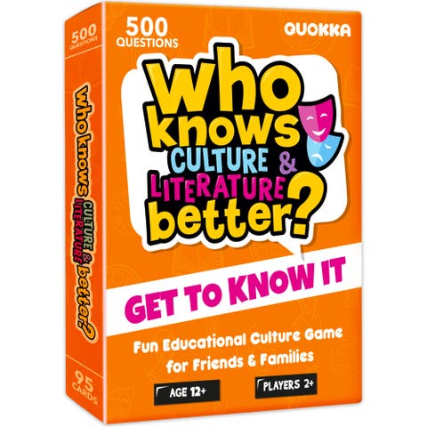 Who Knows Better? Trivia Card Games for Kids & Family