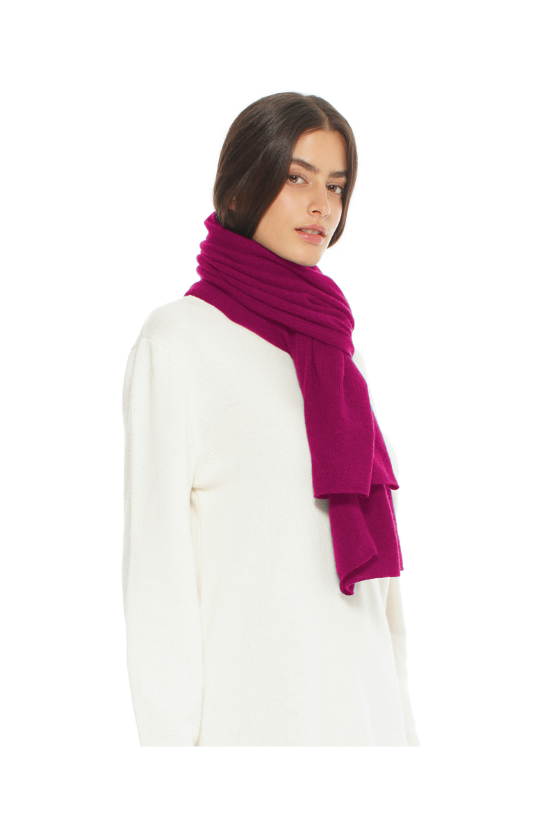 Pure Cashmere Cloud-Soft Scarf, Alternate, color, Magenta