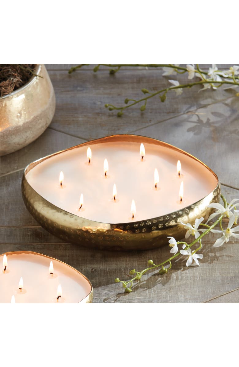Napa Home & Garden Cashmere 10-Wick Candle Tray, Alternate, color, Gold