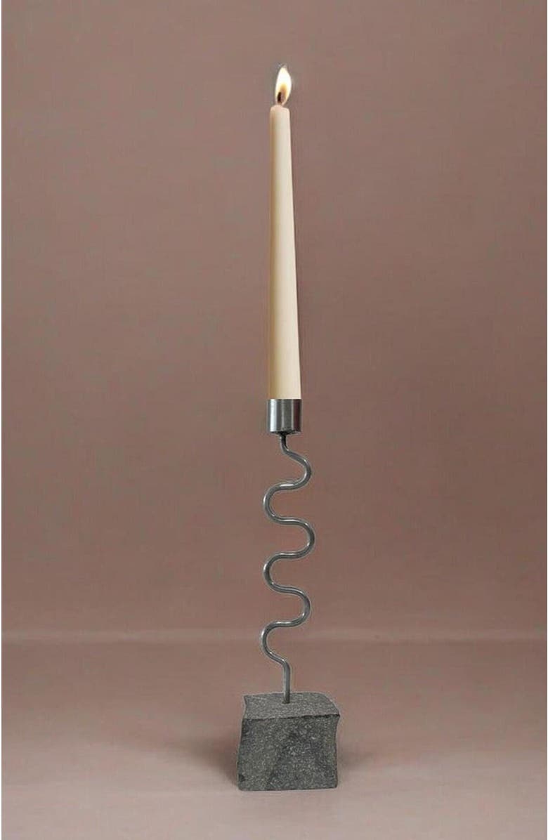 Meso Goods Amara Candle Holder by Diego Olivero Studio, Alternate, color, Grey