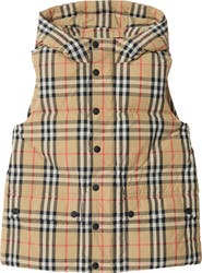 Burberry Check Nylon Puffer Gilet