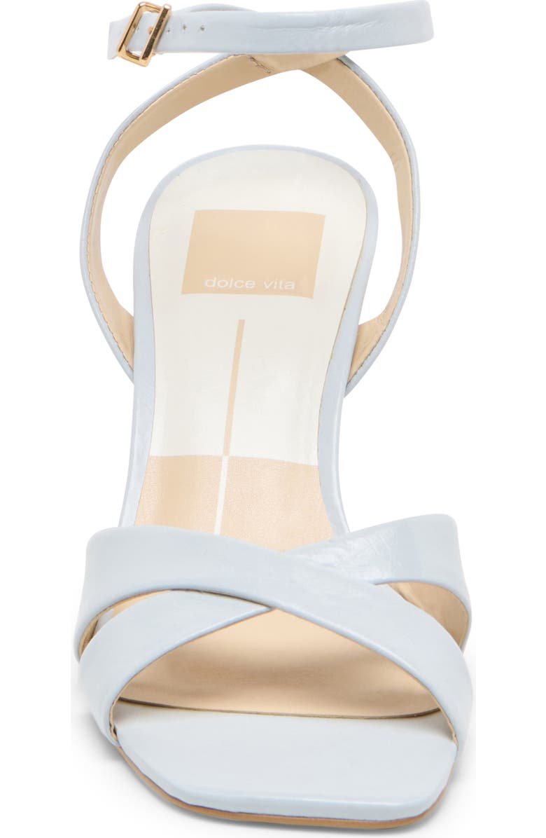Dolce Vita Gwin Ankle Strap Sandal, Alternate, color, Light Blue Crinkle Patent