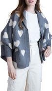 SAACHI Textured Heart Cardigan