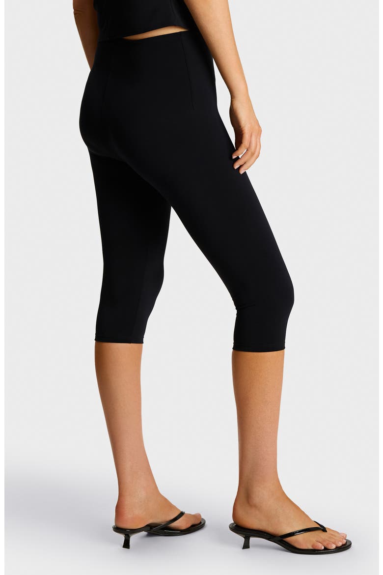 Butter Stretch Modal Capri Leggings, Alternate, color, BLACK