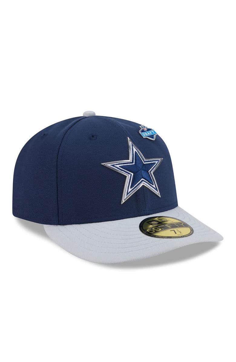 New Era Men's New Era  Navy/Silver Dallas Cowboys 2026 NFL Draft Pre-Curved 59FIFTY Fitted Hat, Alternate, color, Navy