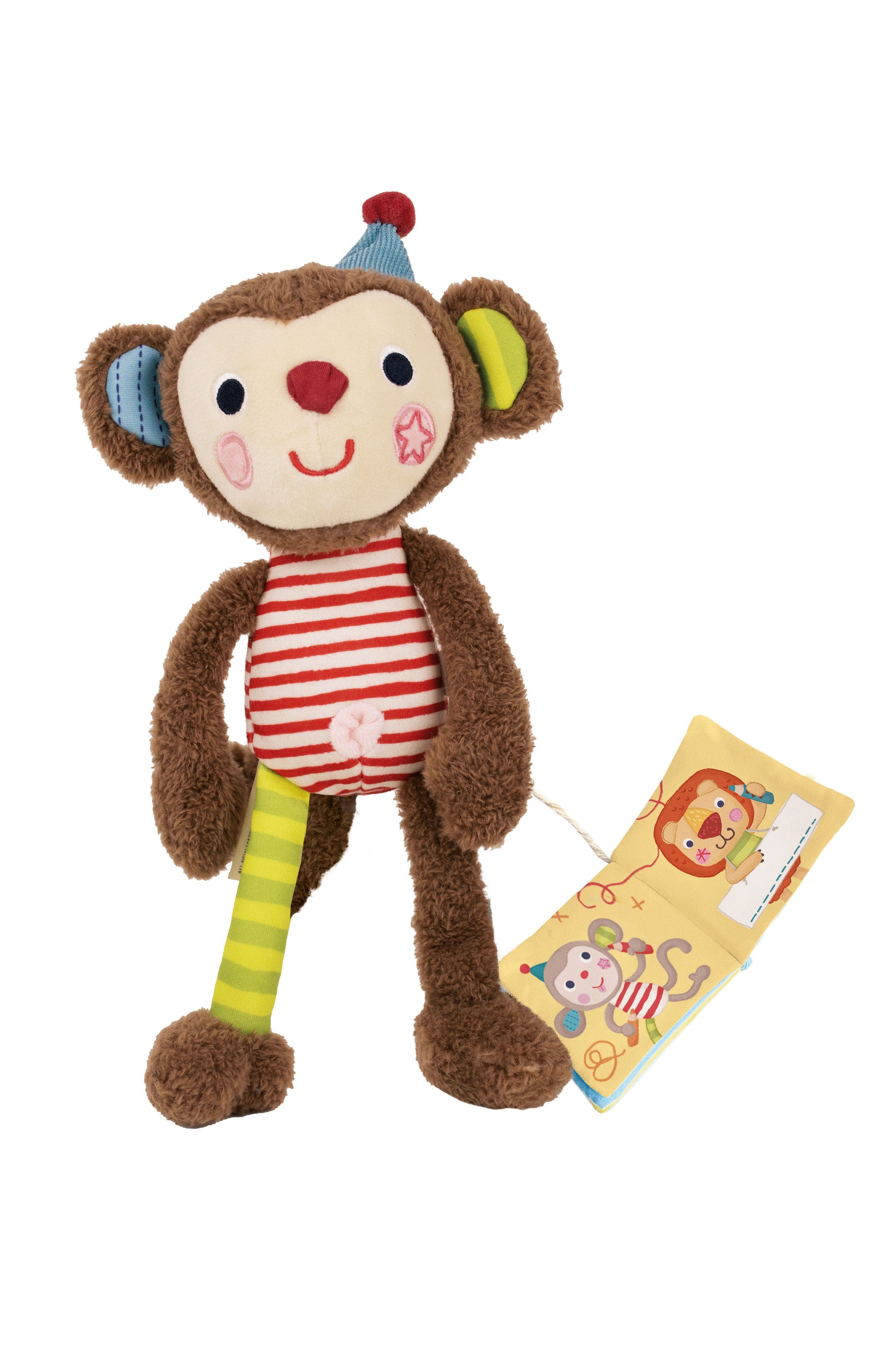 Bababoo And Friends® Kids'  Yuki Monkey Character Book & Plush Set In Brown
