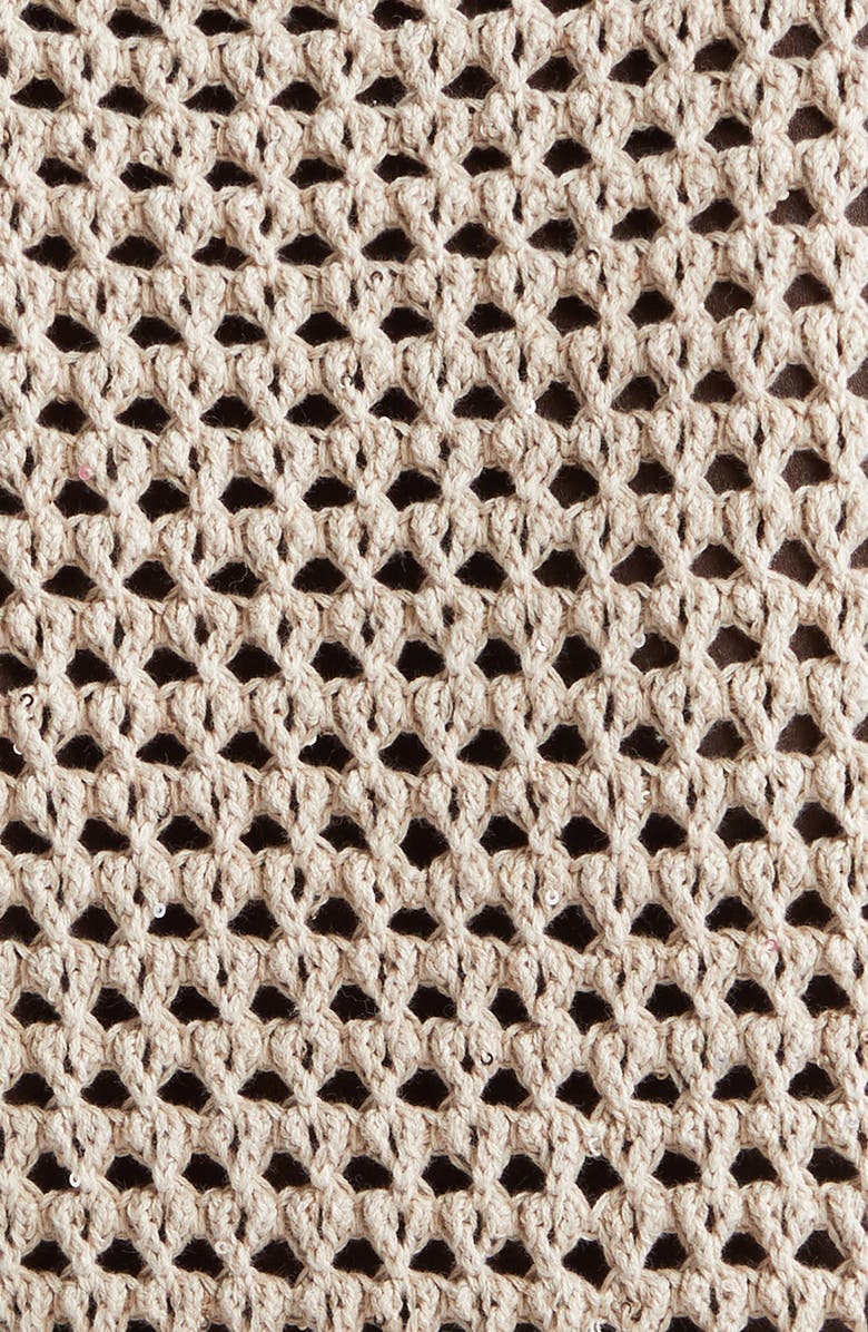 Brunello Cucinelli Dazzling Net Sweater Vest, Alternate, color, 