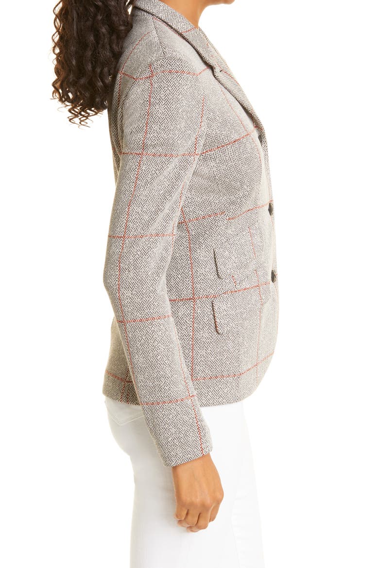Slade Check Blazer, Alternate, color, BLACKWHT