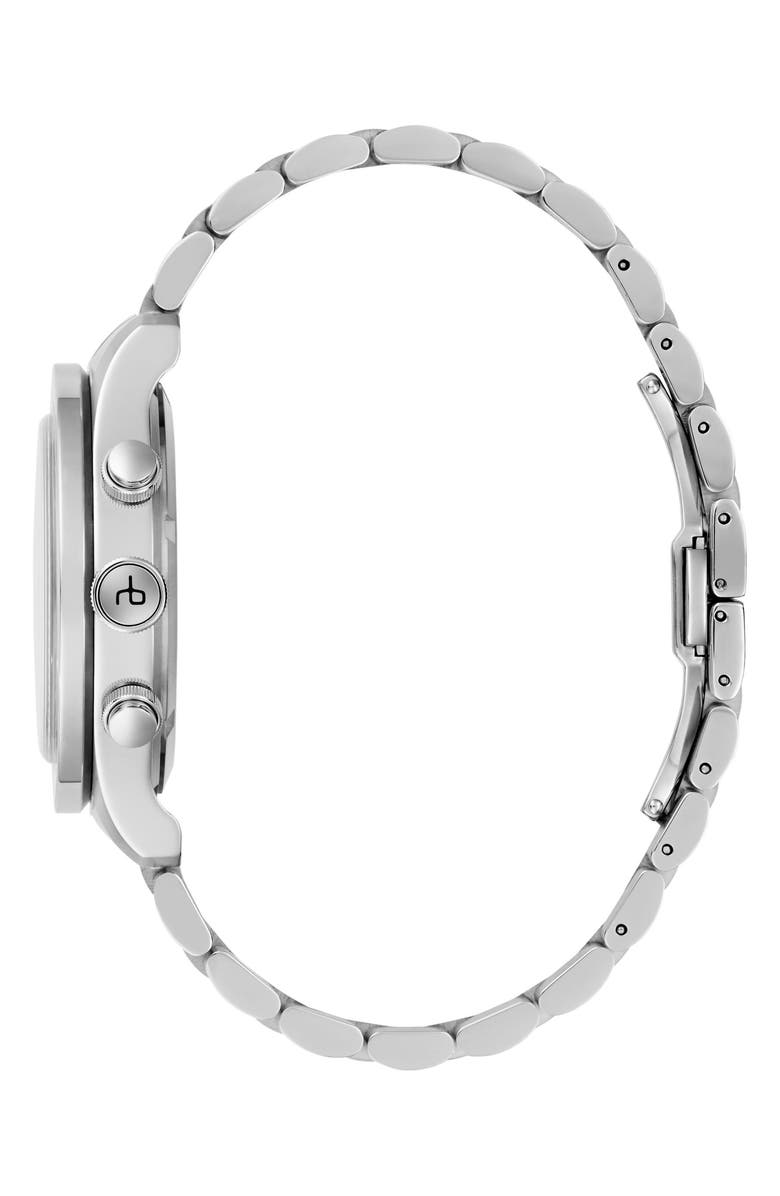 rag & bone Reid Chronograph Bracelet Watch, 42mm, Alternate, color, Silver
