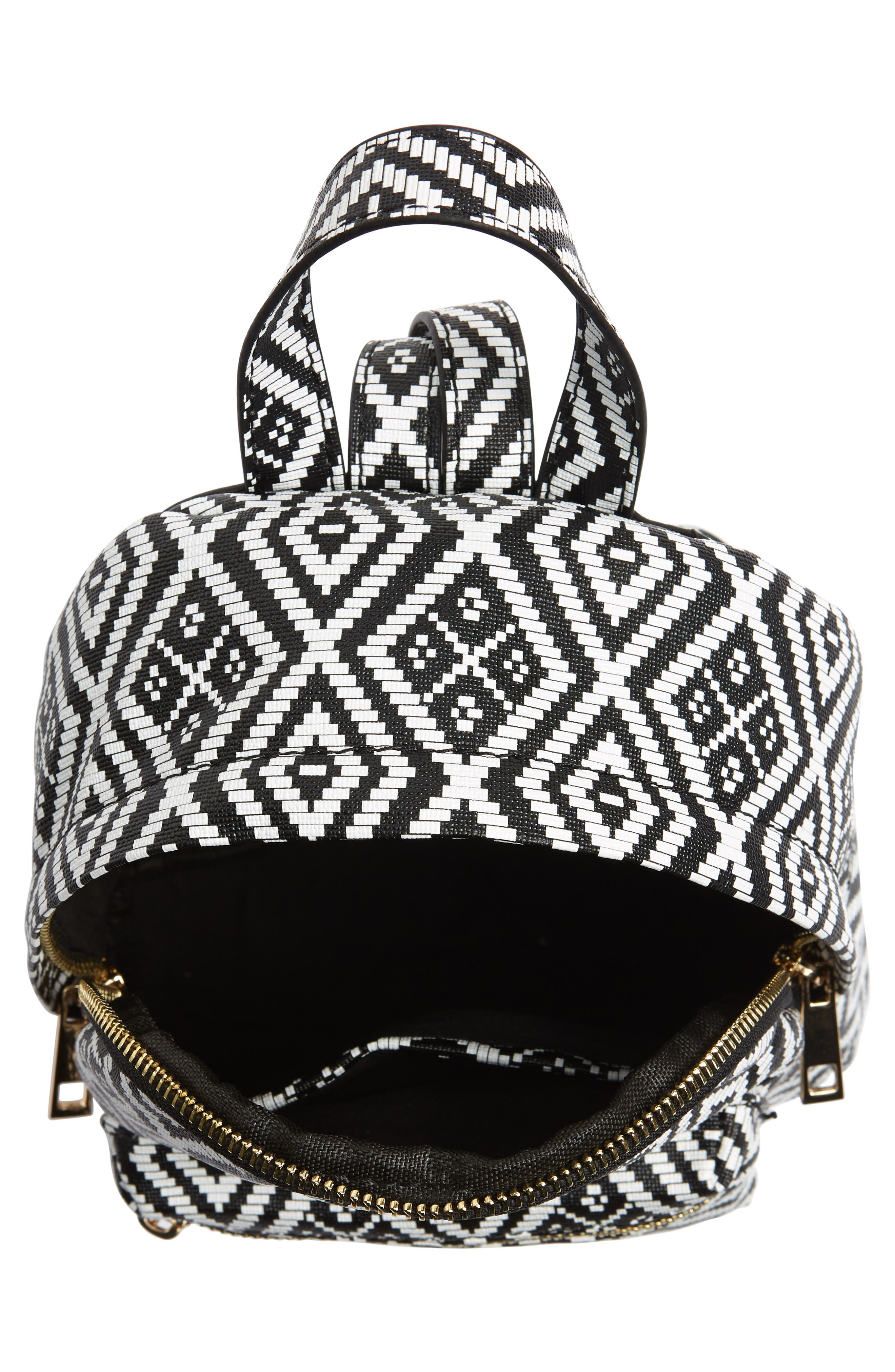 Emperia Weave Pattern Faux Leather Mini Backpack, Alternate, color, 