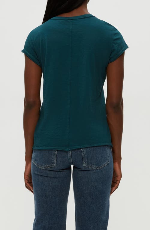 Michael Stars Slub Crewneck Tee In Green