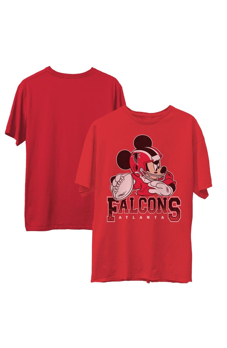 Junk Food Men's Junk Food Red Atlanta Falcons Disney Mickey QB T-Shirt, Main, color, 