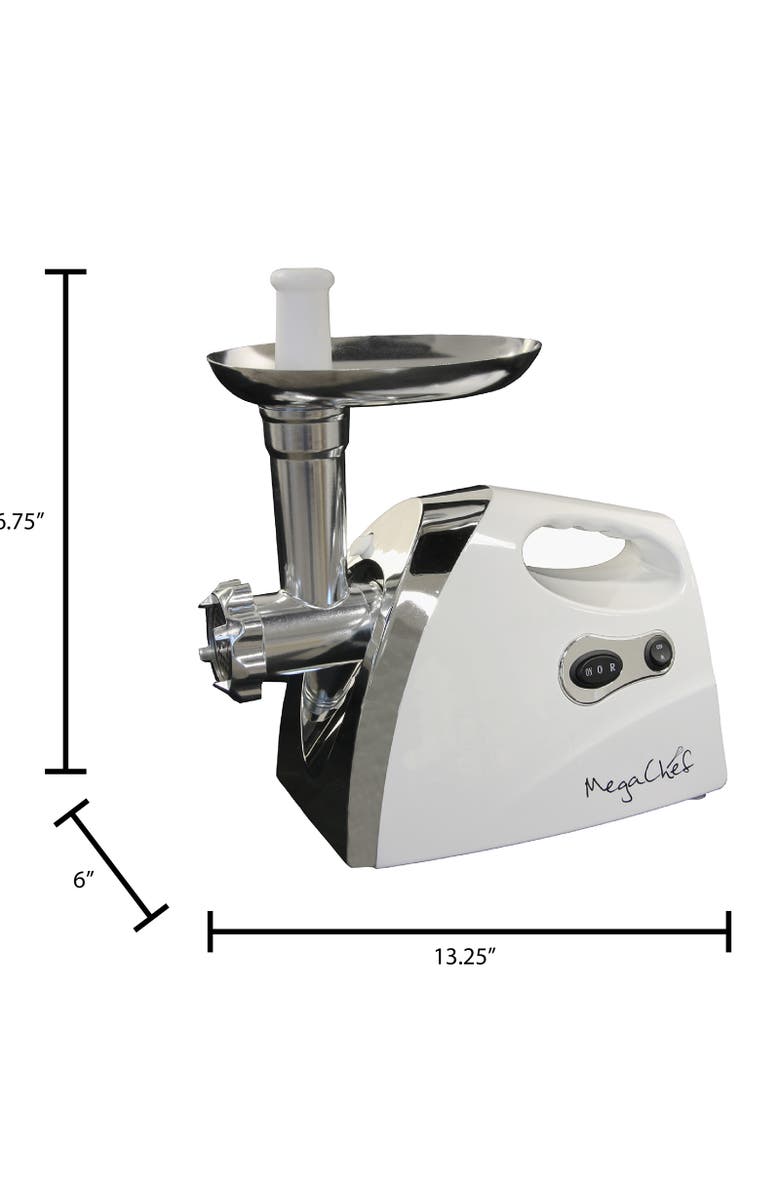Megachef 1200 Watt Powerful Automatic Meat Grinder for Household Use, Alternate, color, Grey