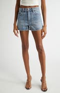 Alexander Wang High Waist Denim Carpenter Shorts