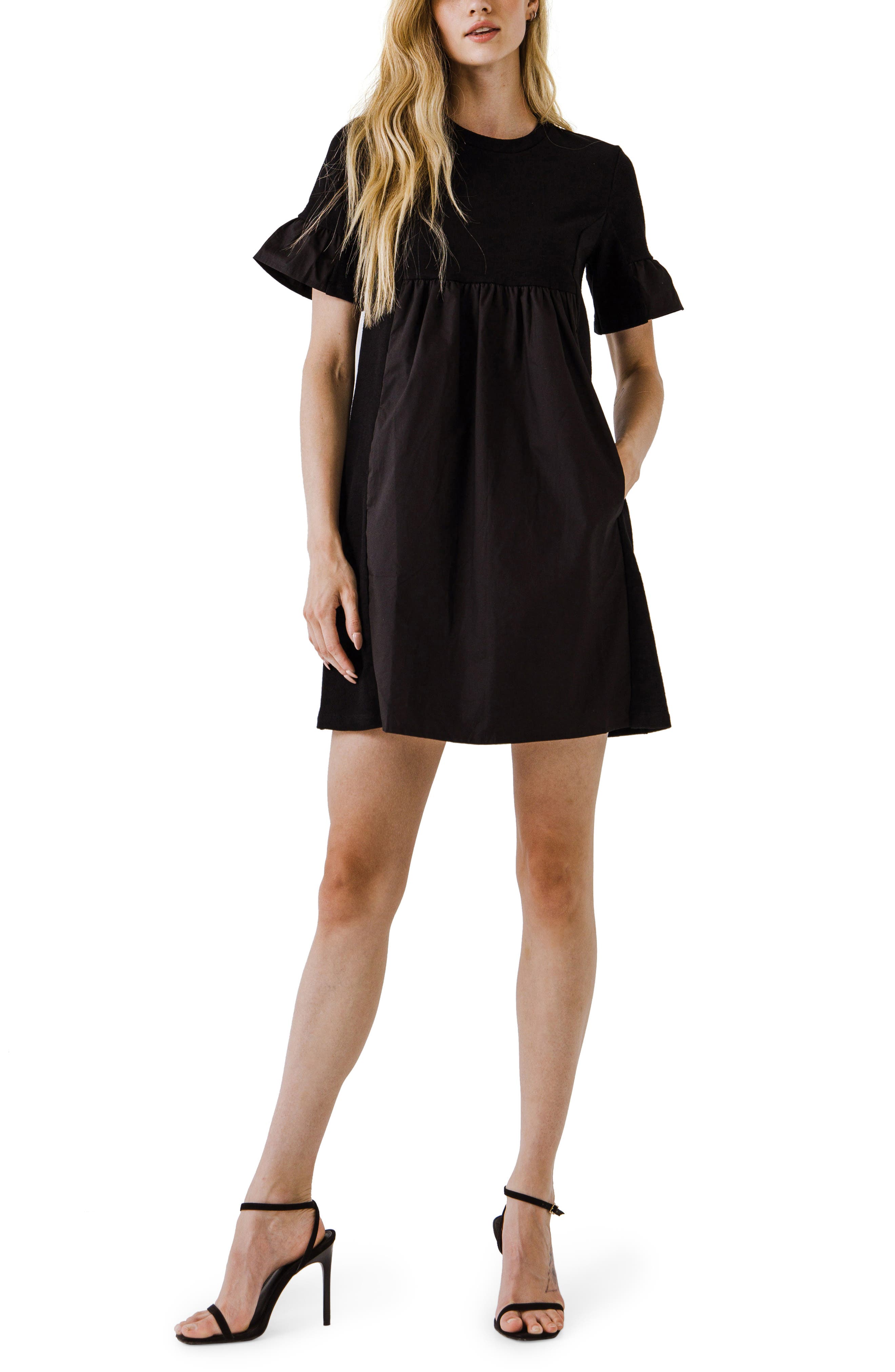 Solid Minidress
