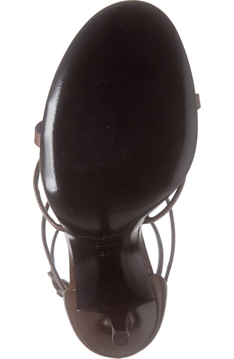 Saint Laurent Cassandra YSL Strappy Sandal, Alternate, color,