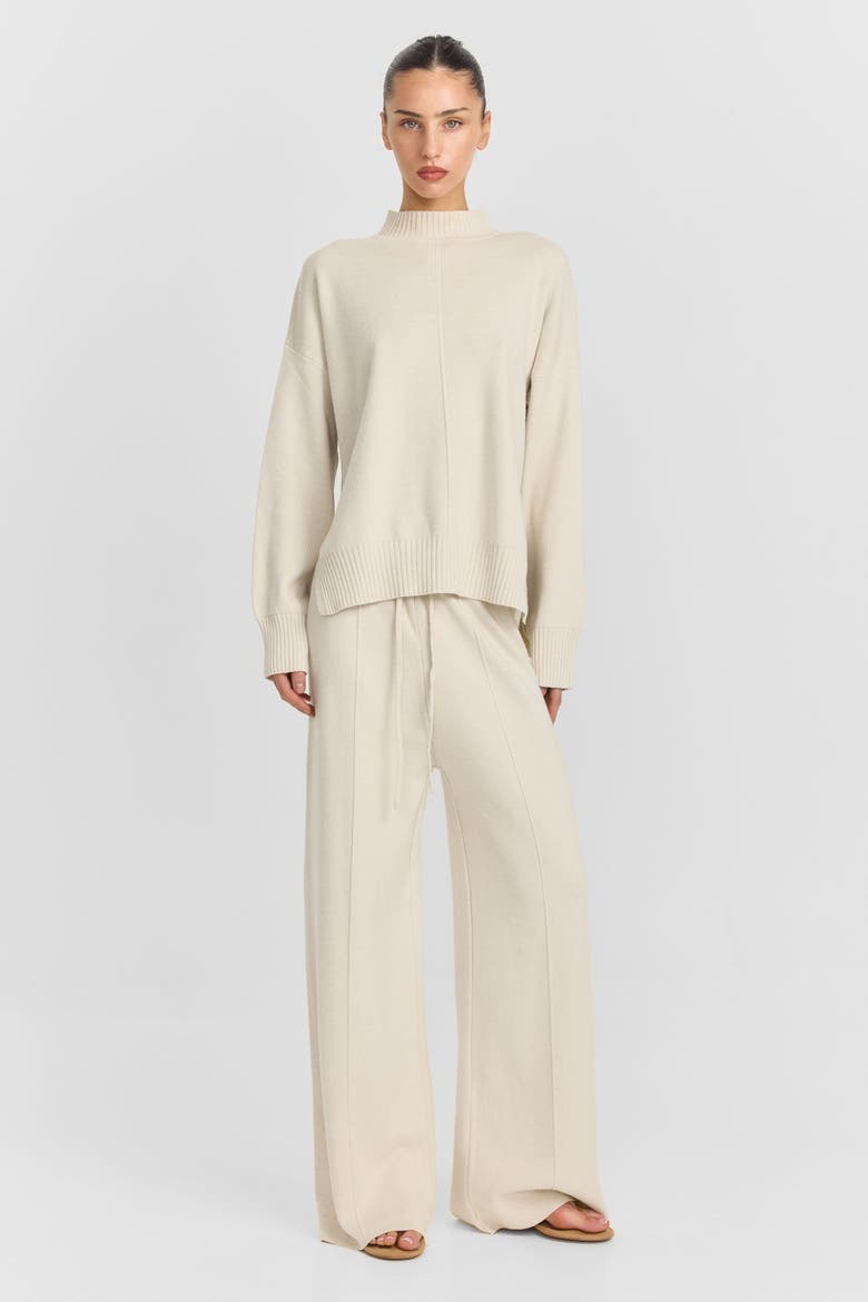 Maxine Knit Pant, Alternate, color, Cream