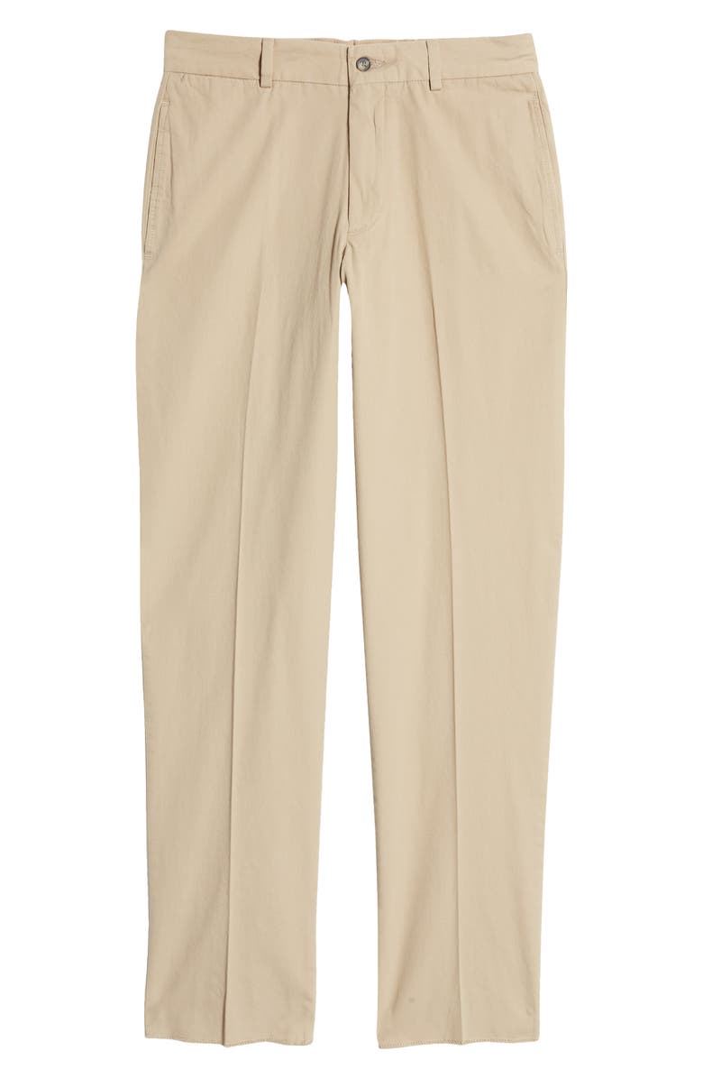 Berle Charleston Khakis Flat Front Chino Pants, Alternate, color, Khaki