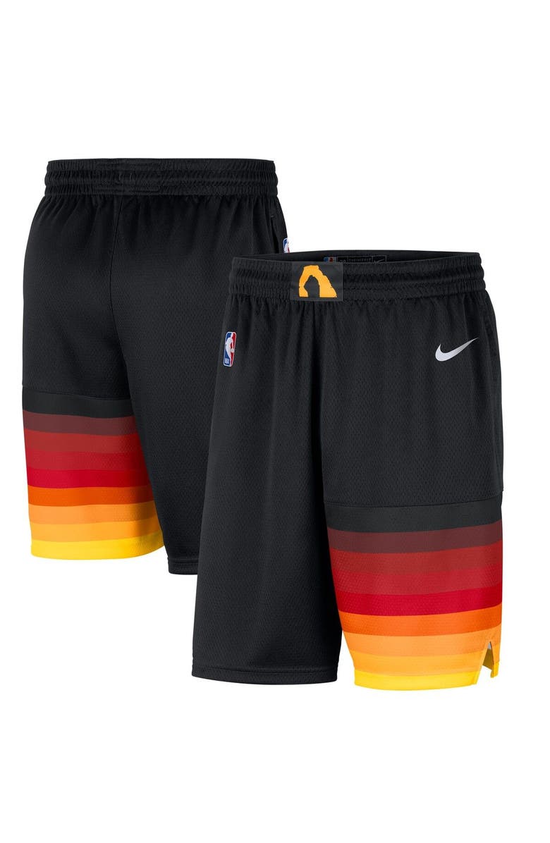 Nike Men's Nike Black Utah Jazz 2020/21 City Edition Swingman Shorts, Main, color, 