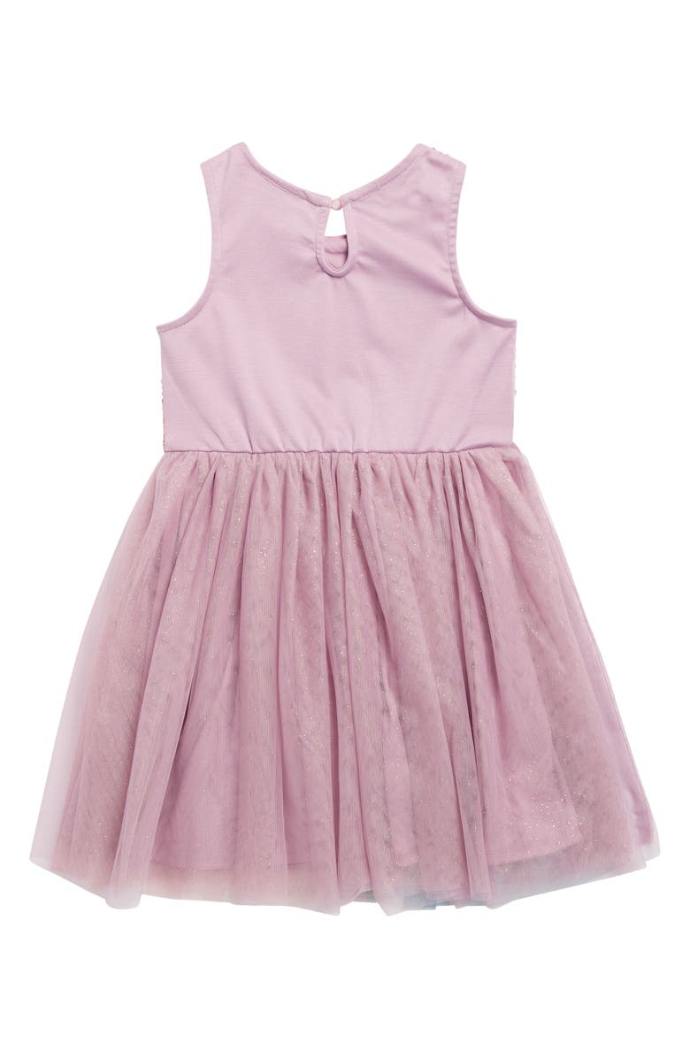 Zunie Kids' Rainbow Sequin & Tulle Dress, Alternate, color, Pink Multi