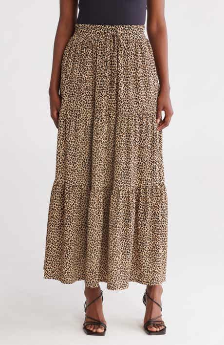 Caslon® Tiered Drawstring Maxi Skirt