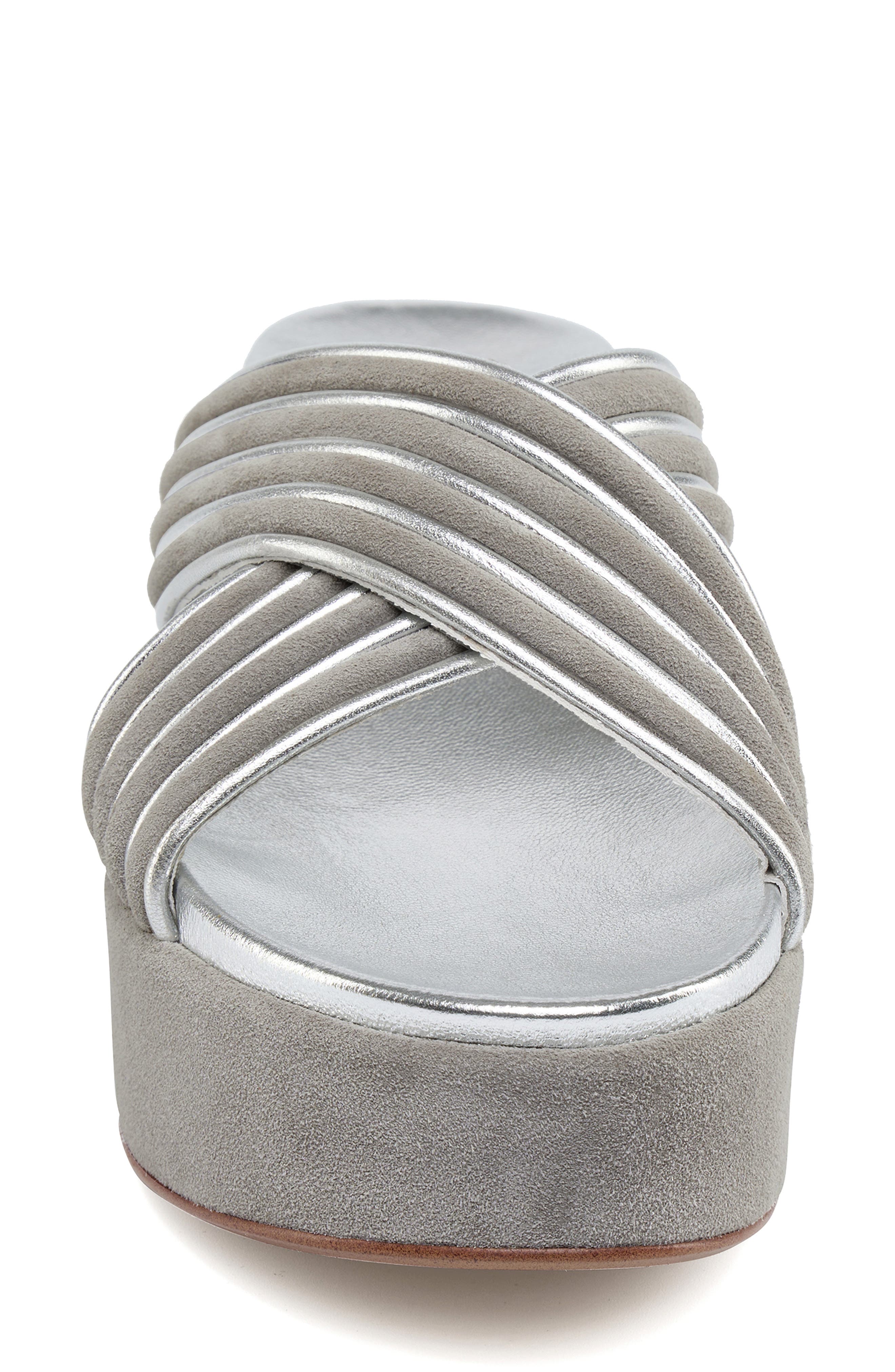 JSlides Quiana Platform Sandal, Alternate, color, Grey