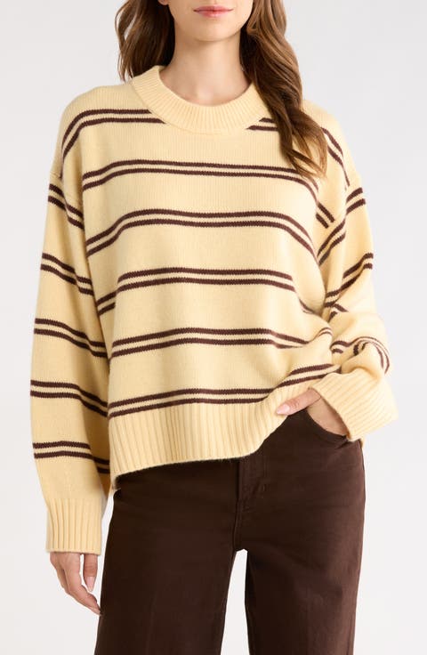 Cove Oversize Stripe Cashmere Sweater
