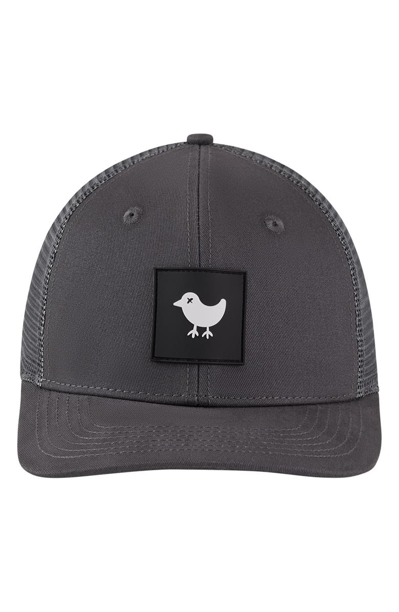 Bad Birdie Logo Trucker Hat, Main, color, Charcoal