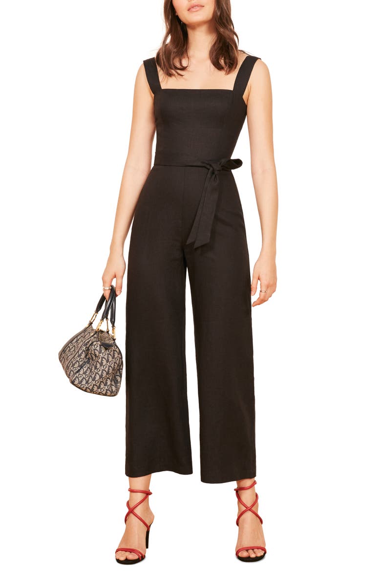 Birch Jumpsuit, Main, color, BLACK