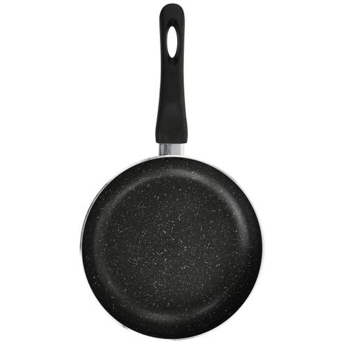 Oster 9.4 In Nonstick Aluminum Frying Pan In Graphite Grey In Black