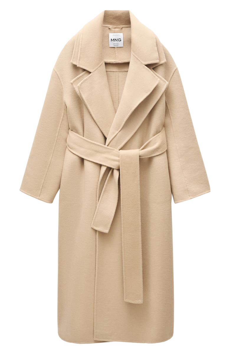 MANGO Wool Blend Coat with Removable Vest Insert, Alternate, color,