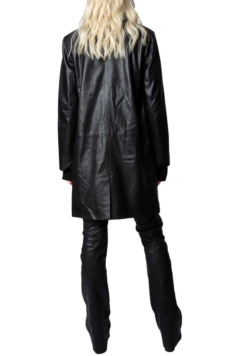 Monarque Smooth Jacket, Alternate, color, NOIR