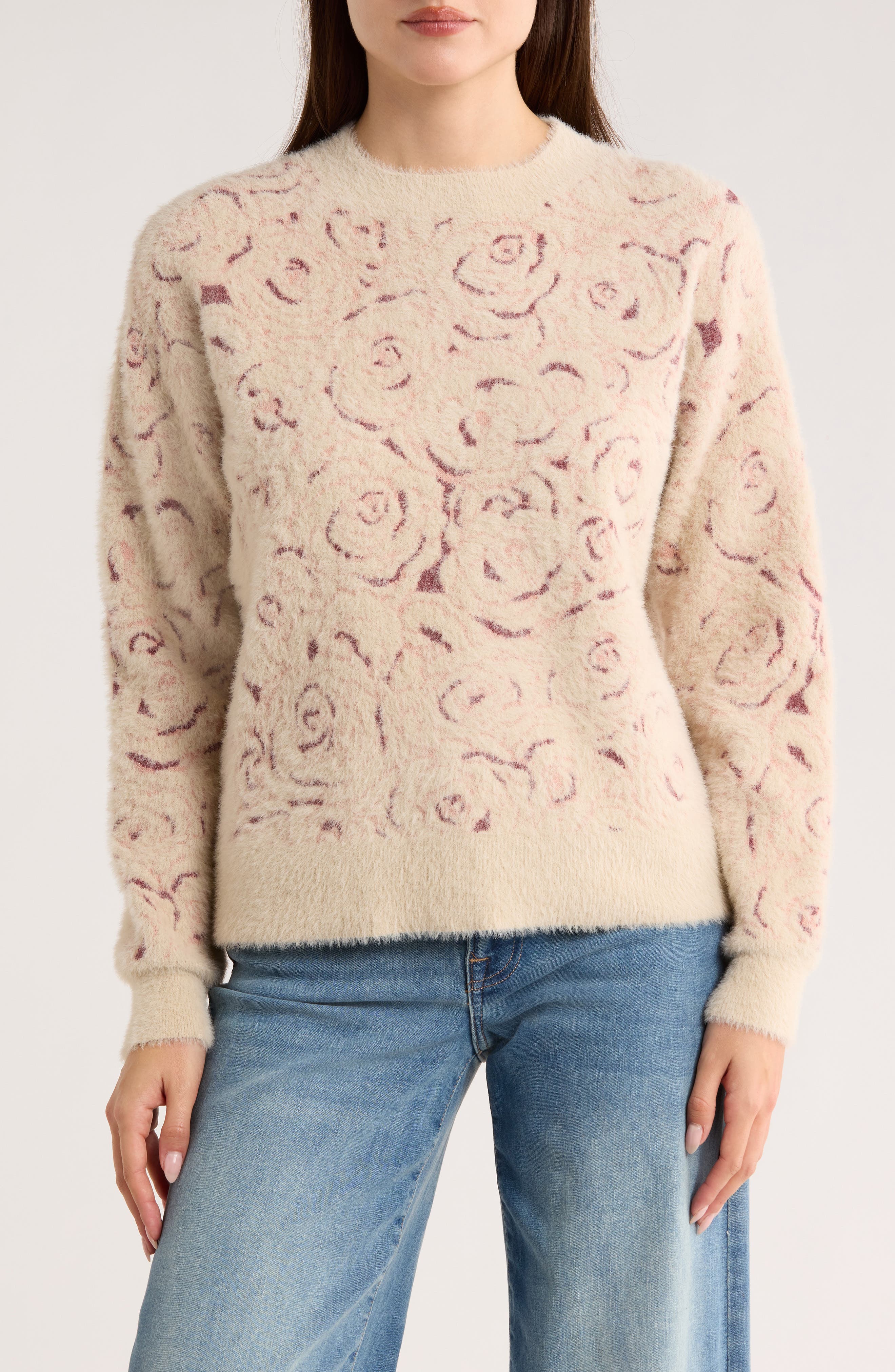 DR2 by Daniel Rainn Yummy Eyelash Crewneck Sweater