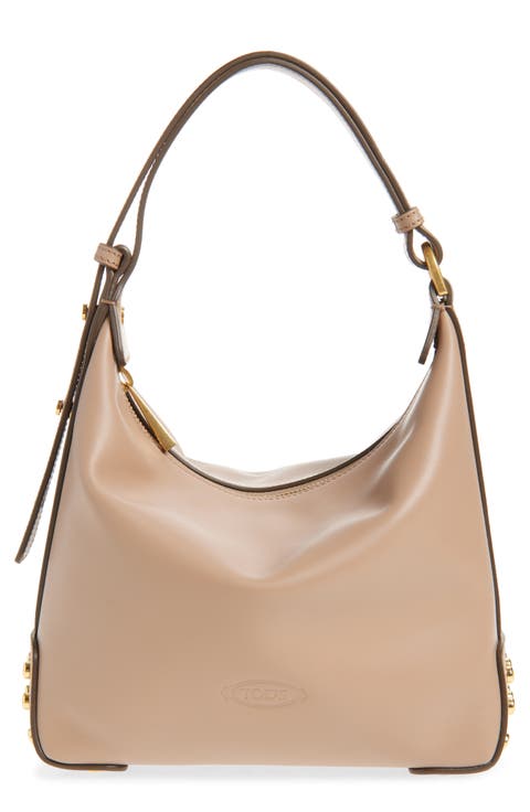Mini Metal Dots Leather Shoulder Bag