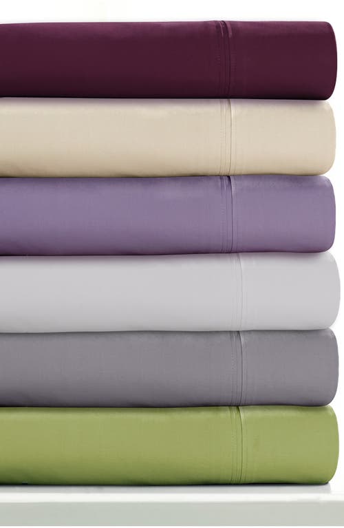 Azores Home 350 Thread Count Cotton Percale Sheet Set In White