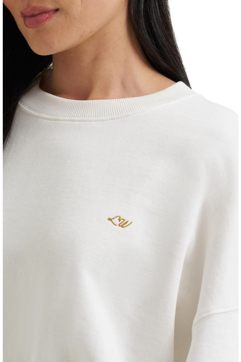 Crewneck Sweatshirt, Alternate, color, WHITE