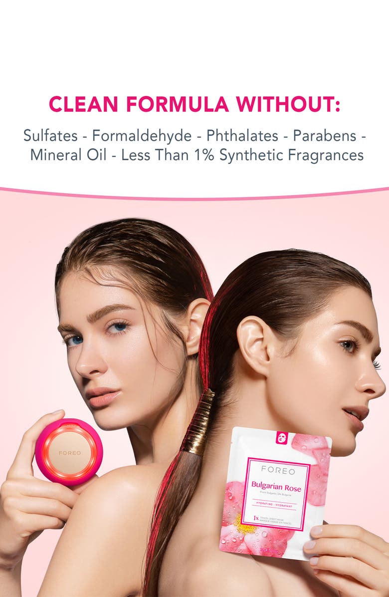 FOREO Farm To Face Sheet Mask - Bulgarian Rose x3, Alternate, color, N/A