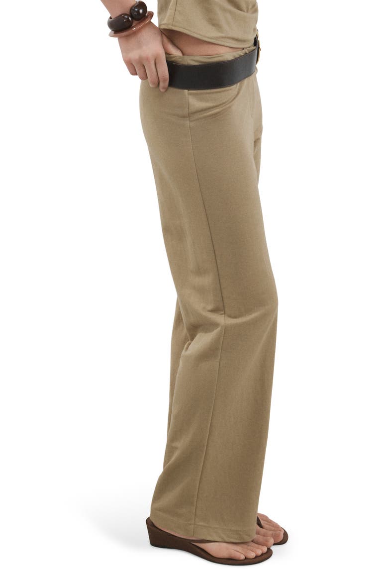 Straight Leg Pants, Alternate, color, MEDIUM BROWN