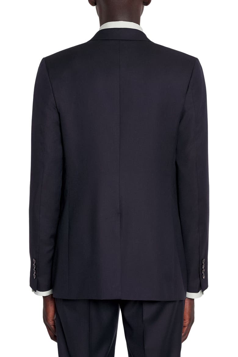 Single-Breasted Flap Pockets Jacket, Alternate, color, NAVY BLUE